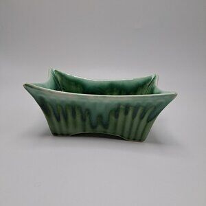 Marietta Modern Green Drip Glaze Planter Cactus Indoor Mid Century Modern Decor